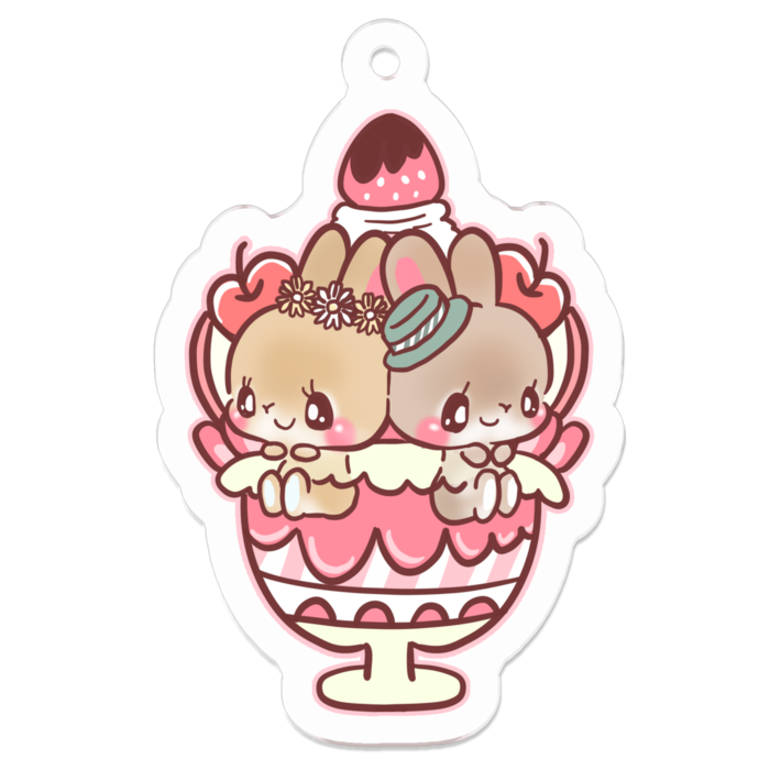 アクリルキーホルダー - 50 x 50 (mm)