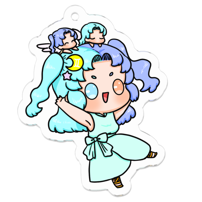 アクリルキーホルダー - 50 x 50 (mm)