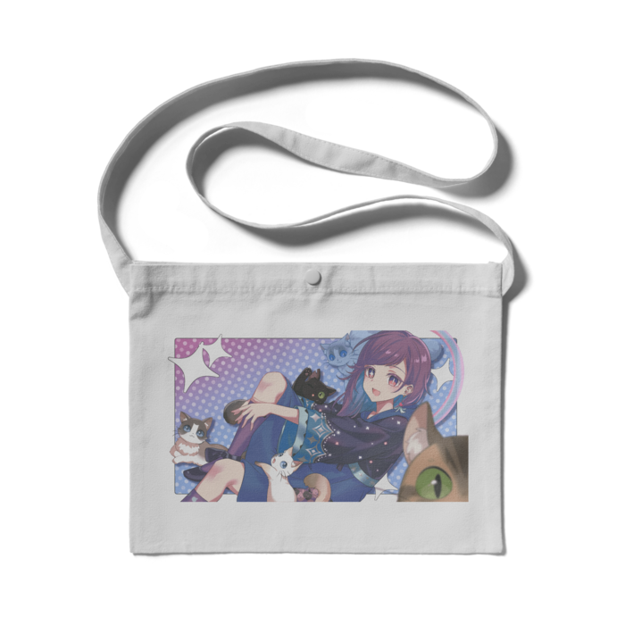 サコッシュ（グレー） - 300 x 230 (mm)