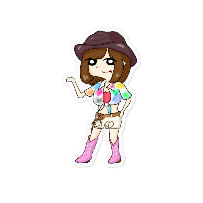 ステッカー - 100 x 100 (mm) (ホワイトタイプ)