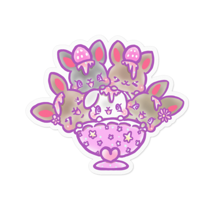 ステッカー - 100 x 100 (mm)