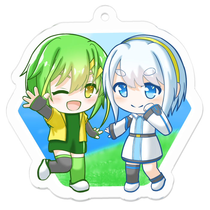 アクリルキーホルダー - 50 x 50 (mm)