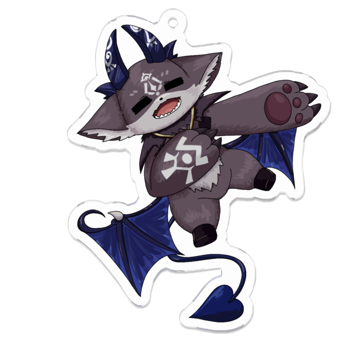 アクリルキーホルダー（コーティング） - 70 x 70 (mm)