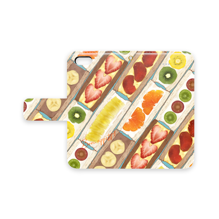 手帳型iPhoneケース - iPhone 5 / 5s / SE - ストラップ穴 あり