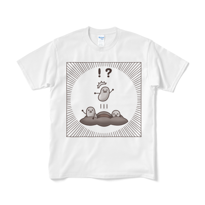 Tシャツ短納期（白）　白黒ver　M