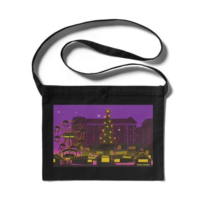 サコッシュ -ラベンダー- 300 x 230 (mm)