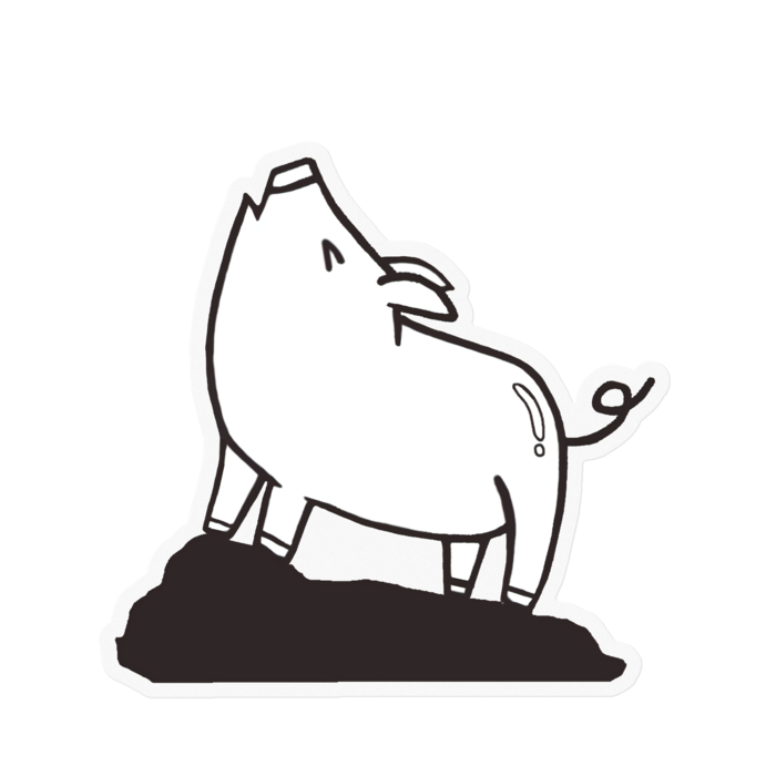 ステッカー - 100 x 100 (mm)