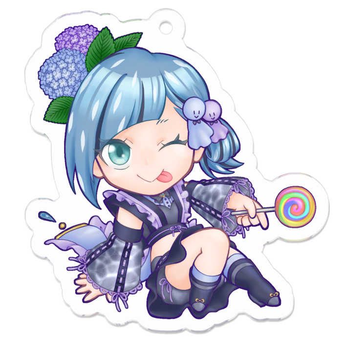 アクリルキーホルダー(コーティング) - 50 x 50 (mm)