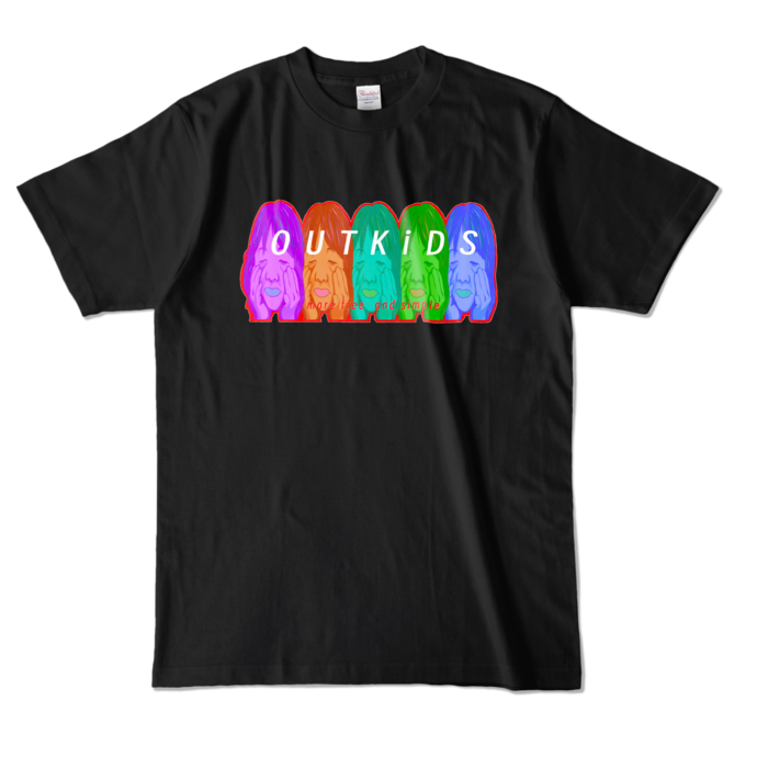 カラーTシャツ - L - ブラック (濃色)