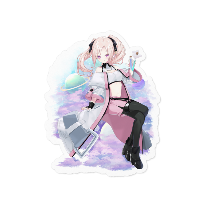 White 100x100 Sticker /白ステッカー - 100 x 100 (mm)