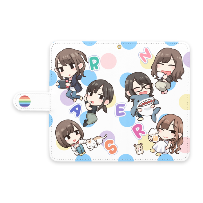 手帳型Androidケース - L - ストラップ穴 あり