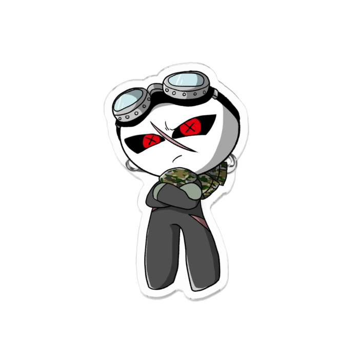 アクリルバッジ - 70 x 70 (mm)