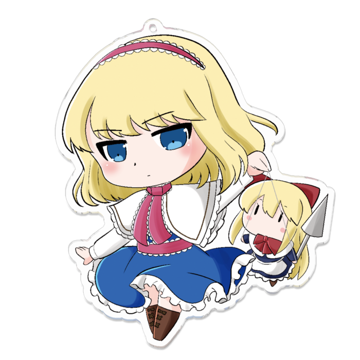 アリス 特大アクリルキーホルダー