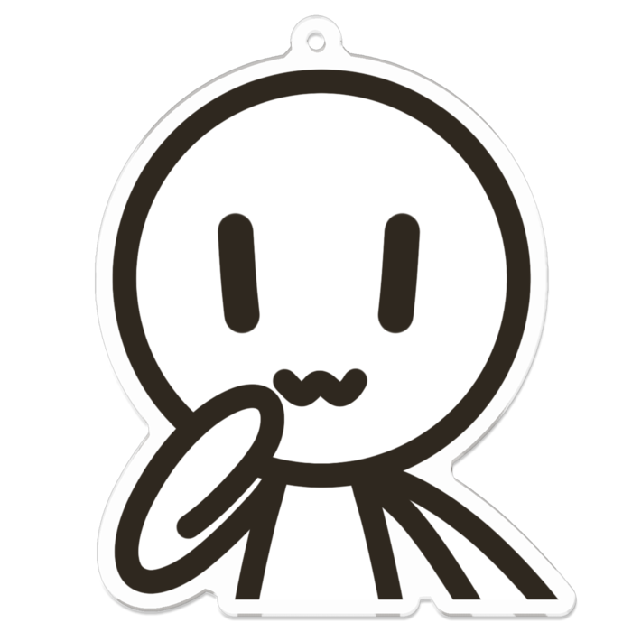 棒人間ドヤ顔Ver.アクキー - 70 x 70 (mm)