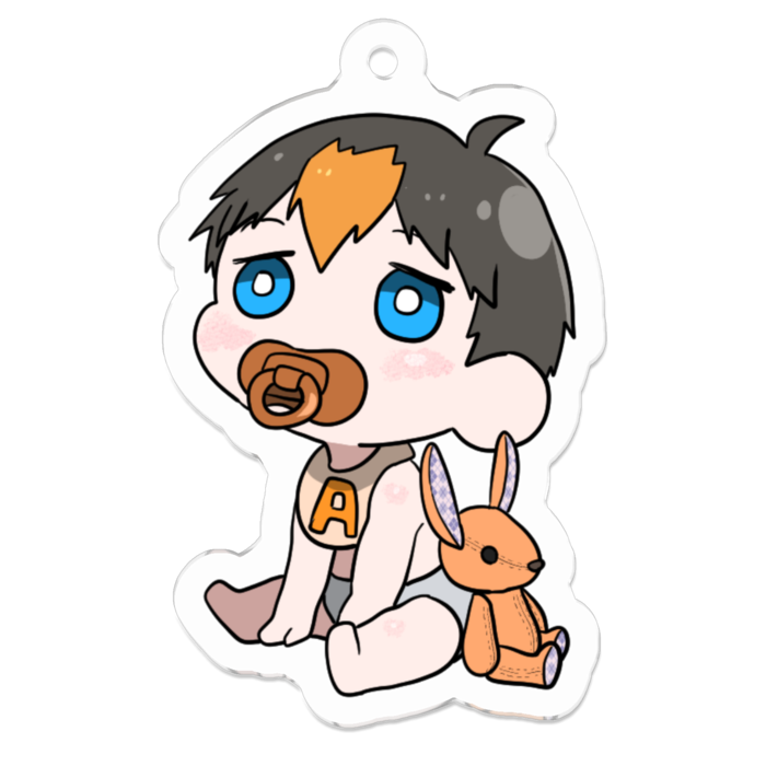 アクリルキーホルダー（コーティング） - 50 x 50 (mm)