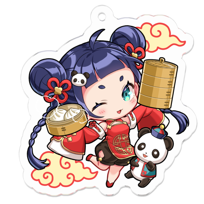 アクリルキーホルダー - 50 x 50 (mm)