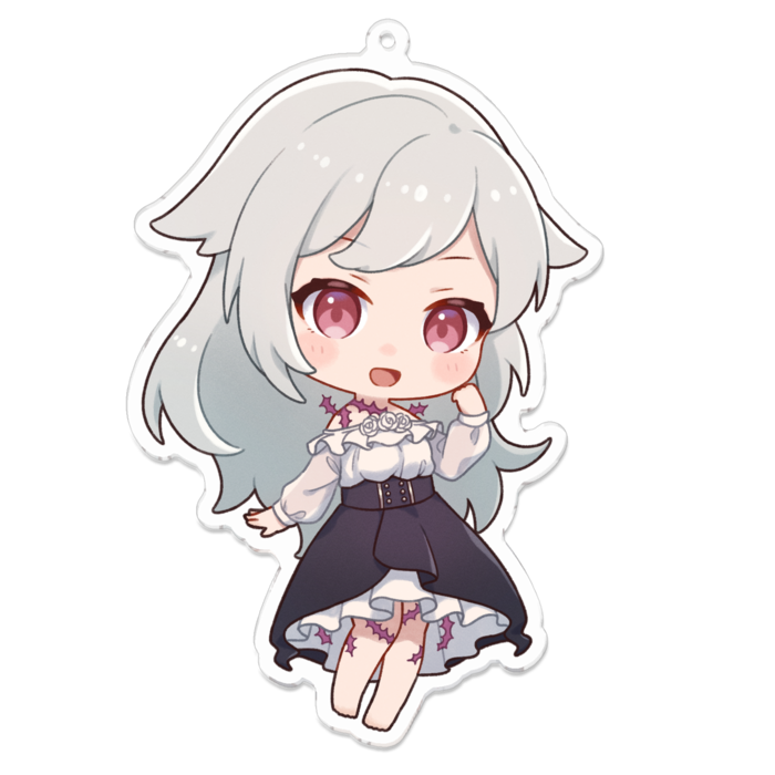 アクリルキーホルダー_小鳥遊ぐり（通常） - 100 x 100 (mm)