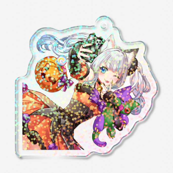 ホログラムアクリルキーホルダー - 50 × 50mm