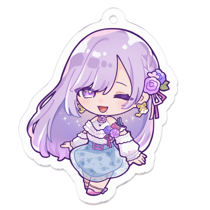 アクリルキーホルダー - 50 x 50 (mm)