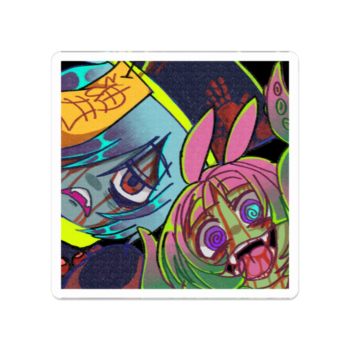 アクリルバッジ - 50 x 50 (mm)