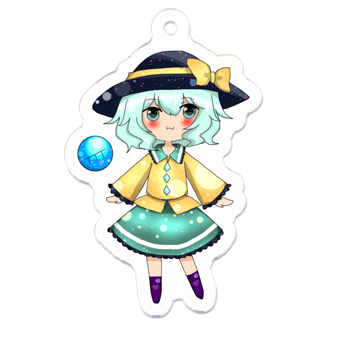 アクリルキーホルダー - 50 x 50 (mm)