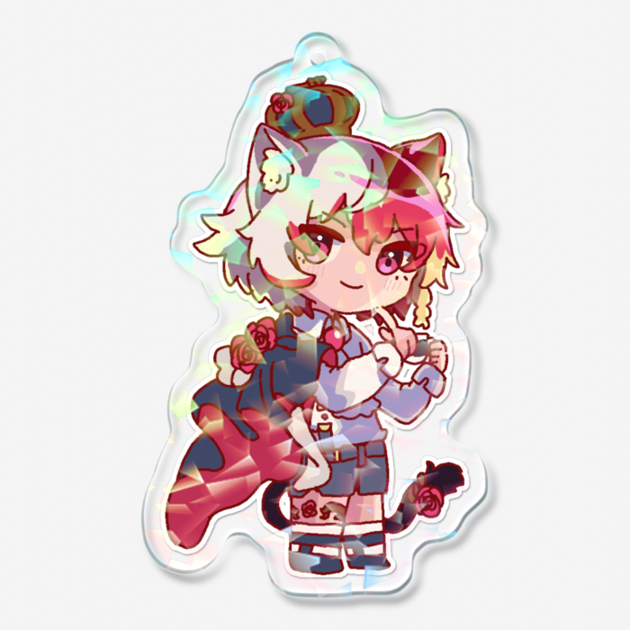 ホログラムアクリルキーホルダー - 70 × 70mm(2)