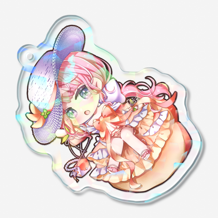 ホログラムアクリルキーホルダー - 50 × 50mm
