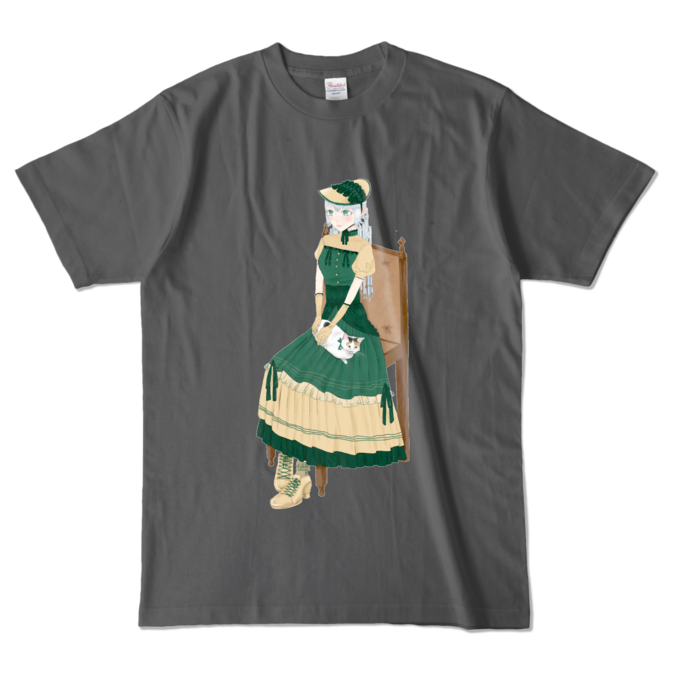 カラーTシャツ - L - チャコール (濃色)