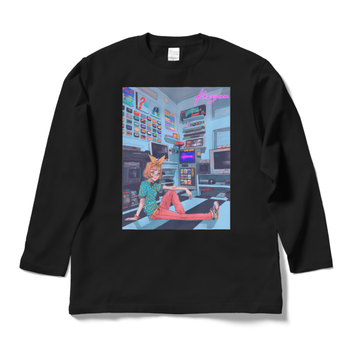 ロングスリーブTシャツ - L - ブラック