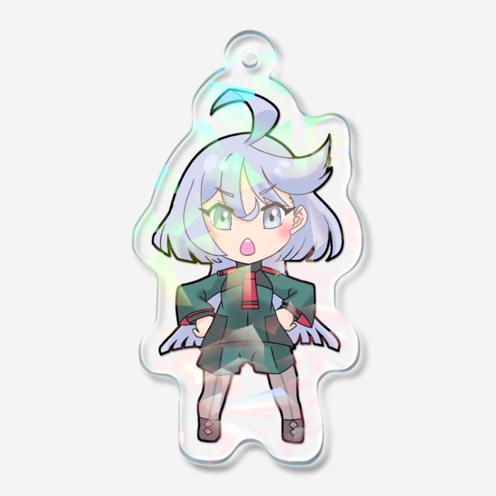 ホログラムアクリルキーホルダー - 50 × 50mm