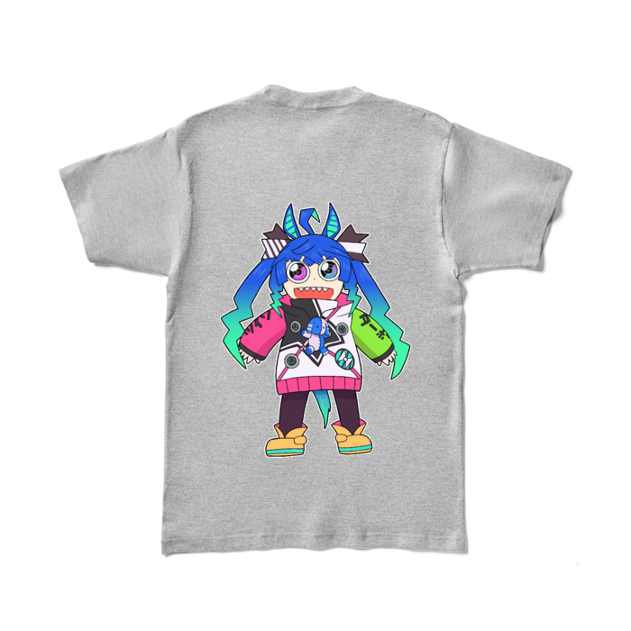 カラーTシャツ - L - 杢グレー (濃色)