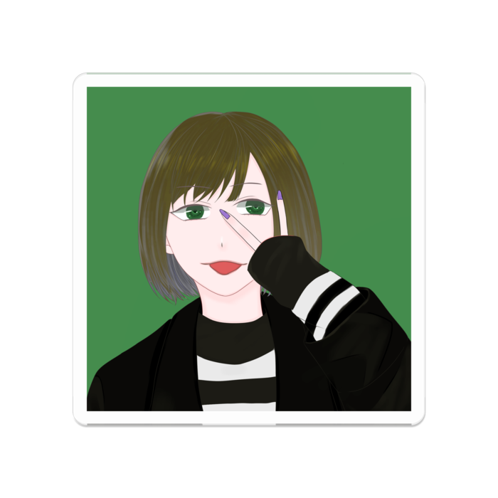 アクリルバッジ - 50 x 50 (mm)