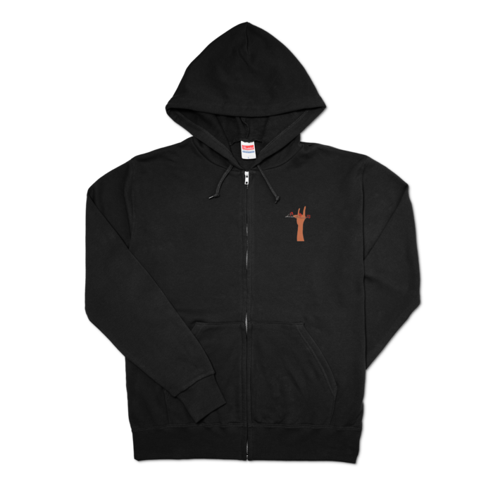 ジップパーカー - L - ブラック