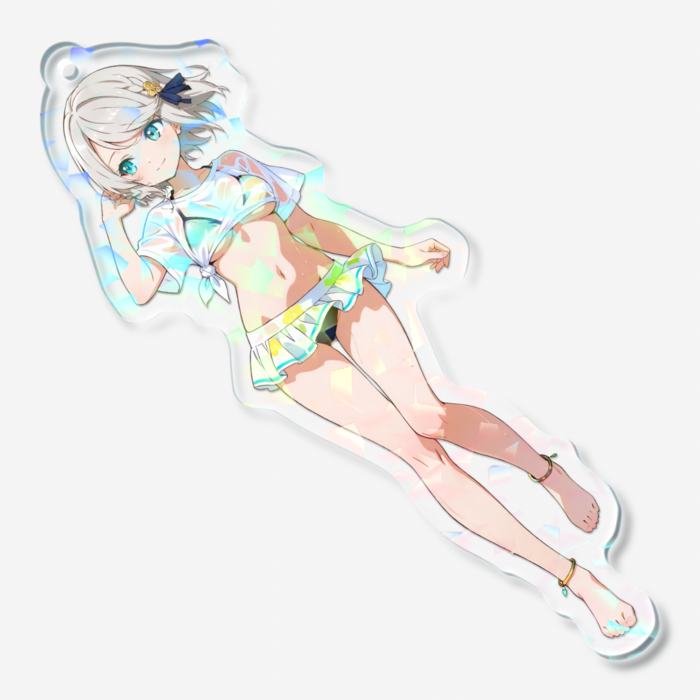 ホログラムアクリルキーホルダー - 70 × 70mm