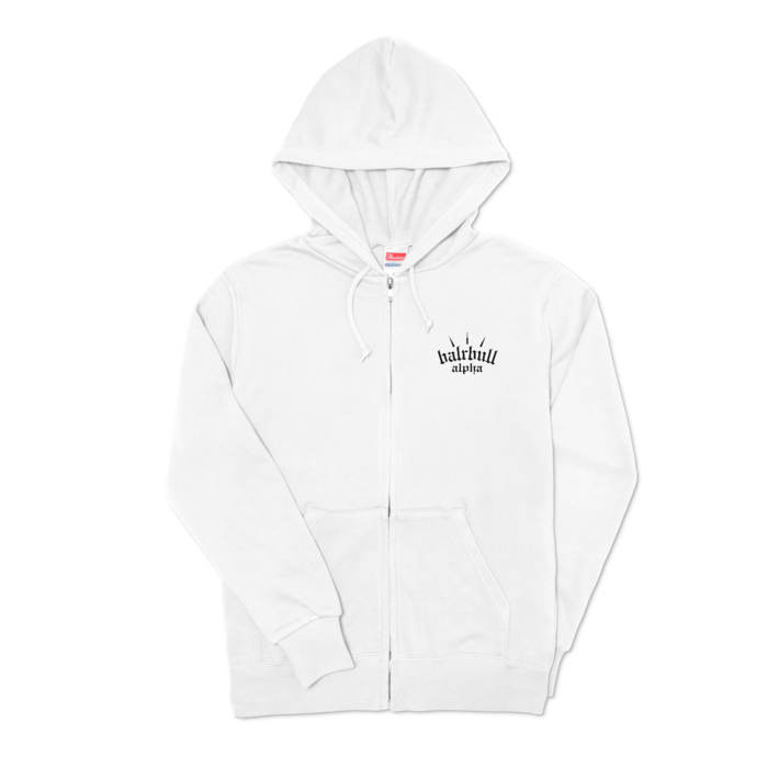 zip bull whiteblack S