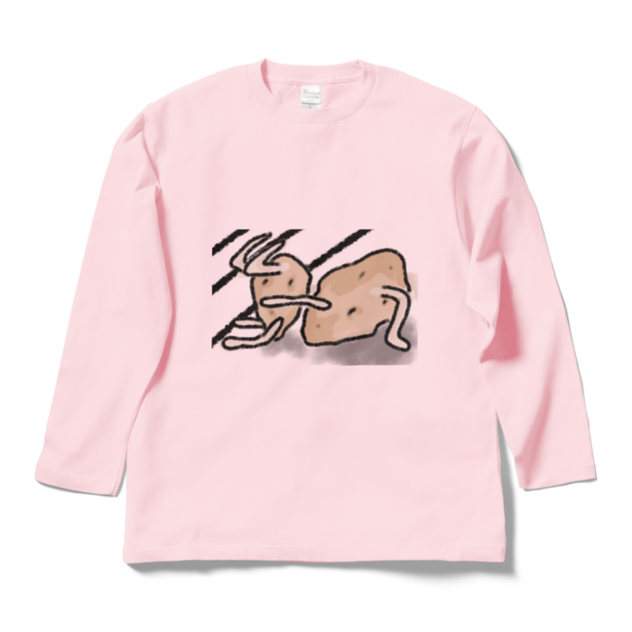 ロングスリーブTシャツ - L - ライトピンク