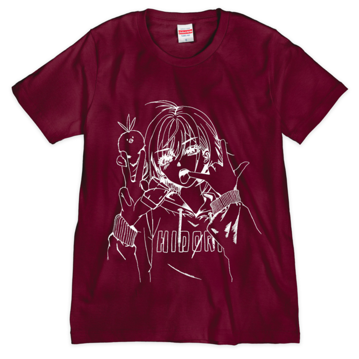 Tシャツ（シルクスクリーン印刷） - S - ボルドー