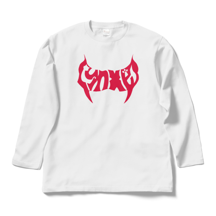 - L - ホワイト（赤文字）