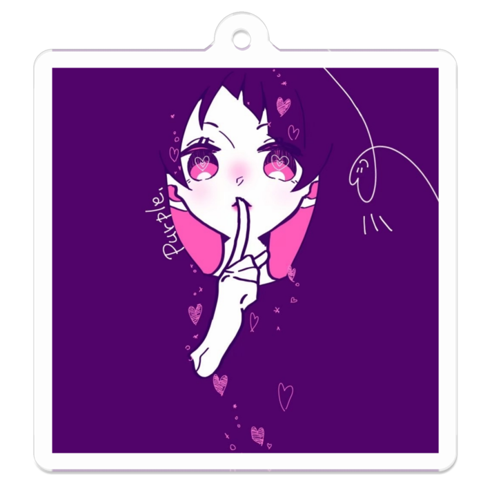 アクリルキーホルダー - 50 x 50 (mm)