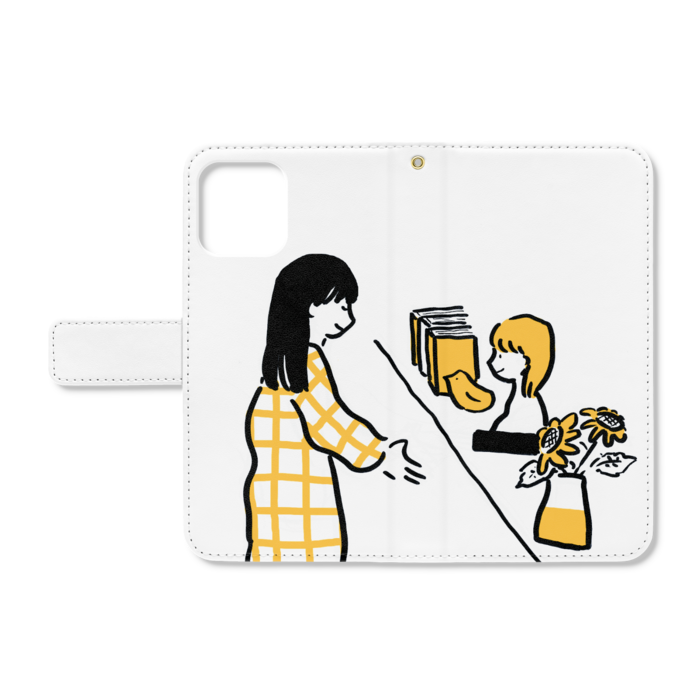 手帳型iPhoneケース - iPhone12 / 12 Pro - ストラップ穴 あり