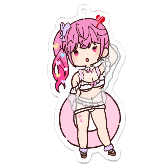 アクリルキーホルダーMサイズ 70 x 70 (mm)