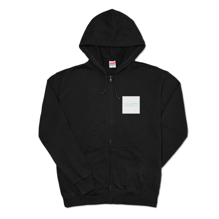 ジップパーカー - XL - ブラック