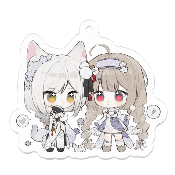 アクリルキーホルダー - 50 x 50 (mm)