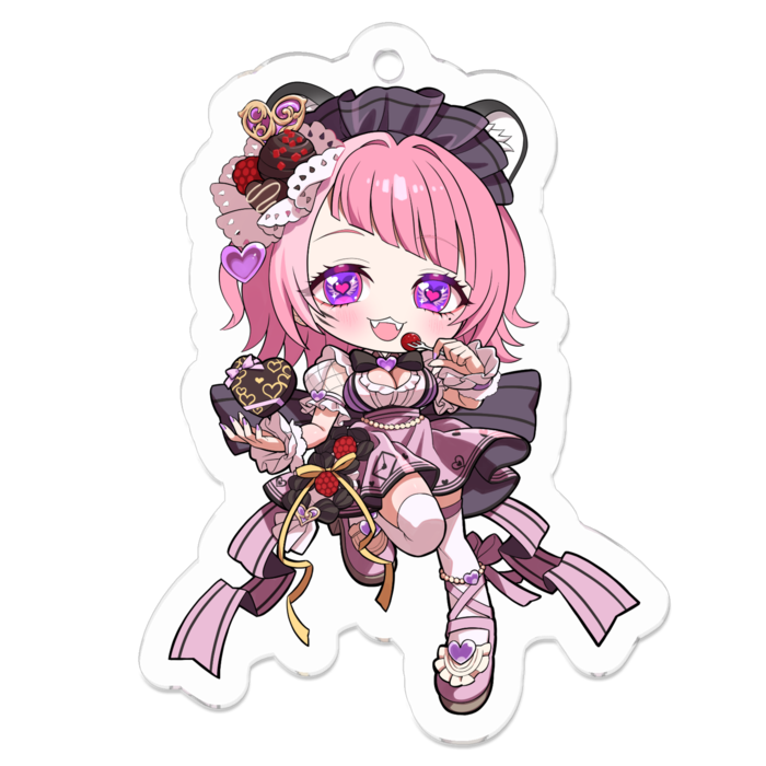 アクリルキーホルダー（コーティング） - 50 x 50 (mm)