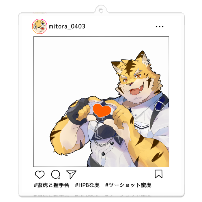 アクリルキーホルダー - 100 x 100 (mm)