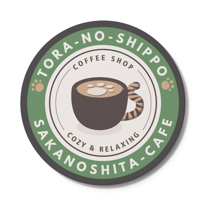 コースター ロゴ 緑