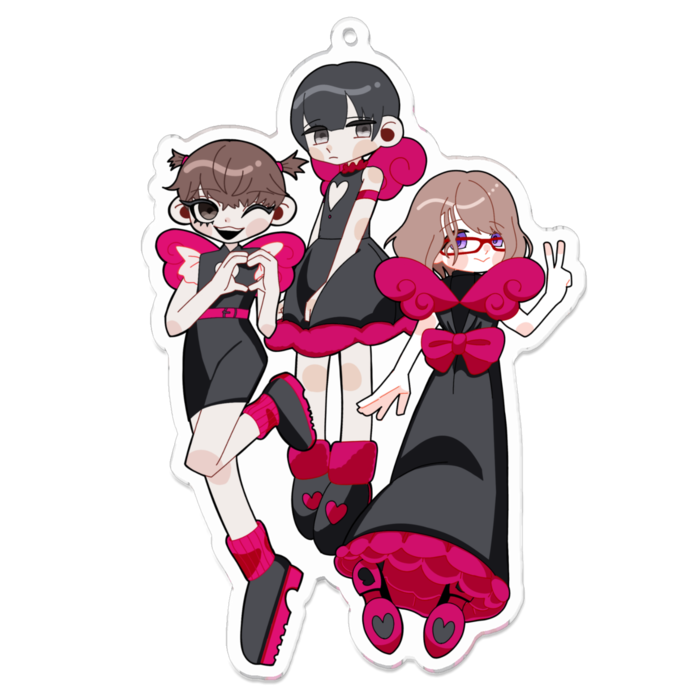 アクリルキーホルダー - 100 x 100 (mm)