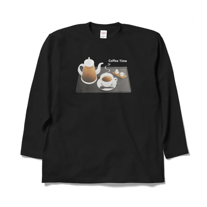 ロングスリーブTシャツ　黒色　XL