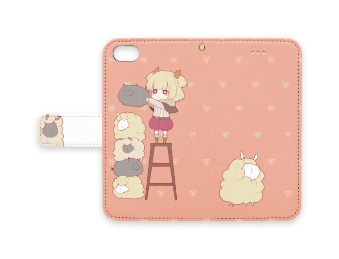 手帳型iPhoneケース - iPhone 7 - ストラップ穴 あり