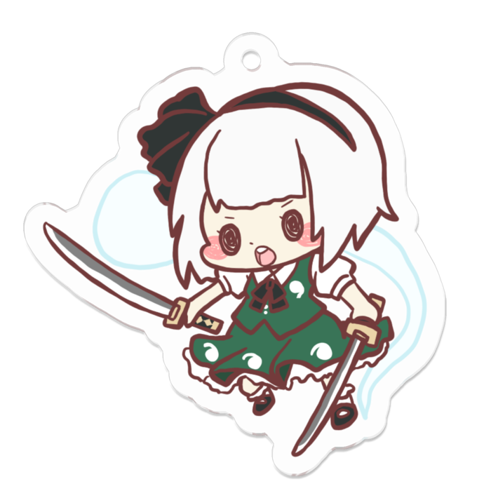 アクリルキーホルダー - 50 x 50 (mm)